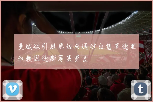 曼城欲引进恩佐或通过出售罗德里和赖因德斯筹集资金